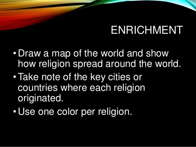 Lesson 2 origin of world religions