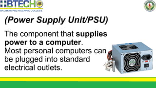 Computer Science Psu Component LESSON 2 Parts of a Computer and Peripherals.pptx