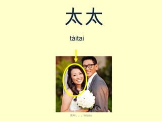 太太
tài​tai​

我叫。。。Wǒjiào

 