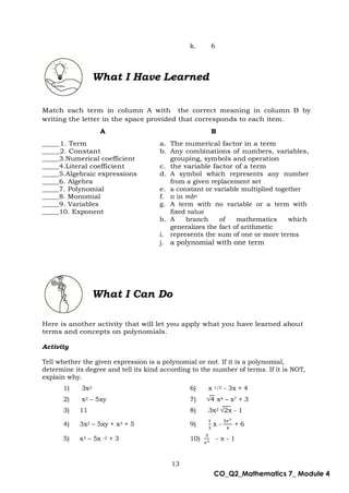 Lesson 2 review with activities for junior | PDF