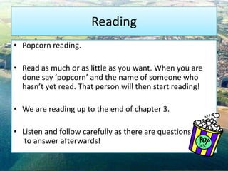 Lesson 2 room 13 chapter 2 and 3 | PPTX