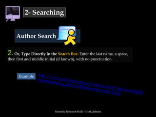  Then, once again type oral AND cancer (or oral cancer ) in the query box and click GO.