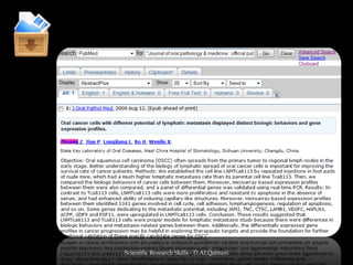 Scientific Research Skills - D.ALQahtani2- SearchingCitation SearchThere are several ways to find specific citations or groups of citations in PubMed:1. PubMed'sCitation Sensorwill automatically detect most citations typed into the search box. Type in part of the citation, or as much as you know (Example: katayama cell 2006)