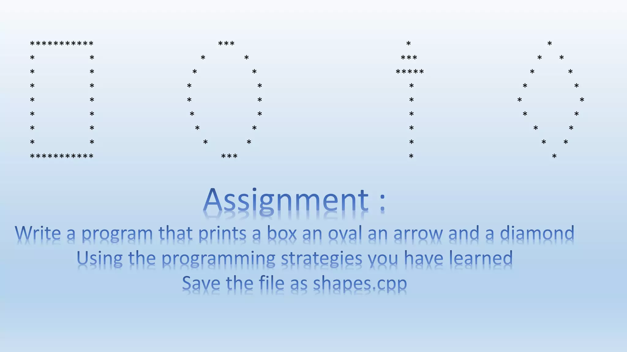 *********** *** * *
* * * * *** * *
* * * * ***** * *
* * * * * * *
* * * * * * *
* * * * * * *
* * * * * * *
* * * * * * *
*********** *** * *
 