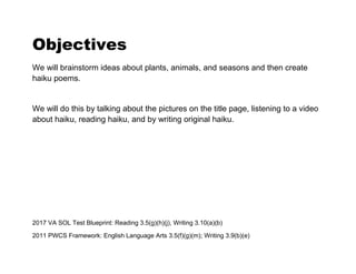 Writing Haiku | PDF