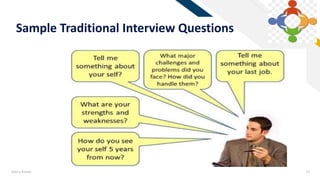 FR
Add a footer 19
Sample Traditional Interview Questions
 