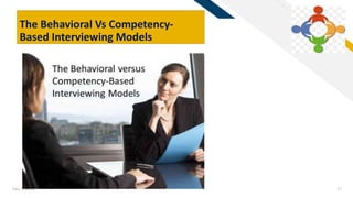 FR
Add a footer 27
The Behavioral Vs Competency-
Based Interviewing Models
 