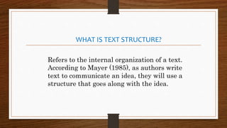 Lesson 2 text structure | PPTX