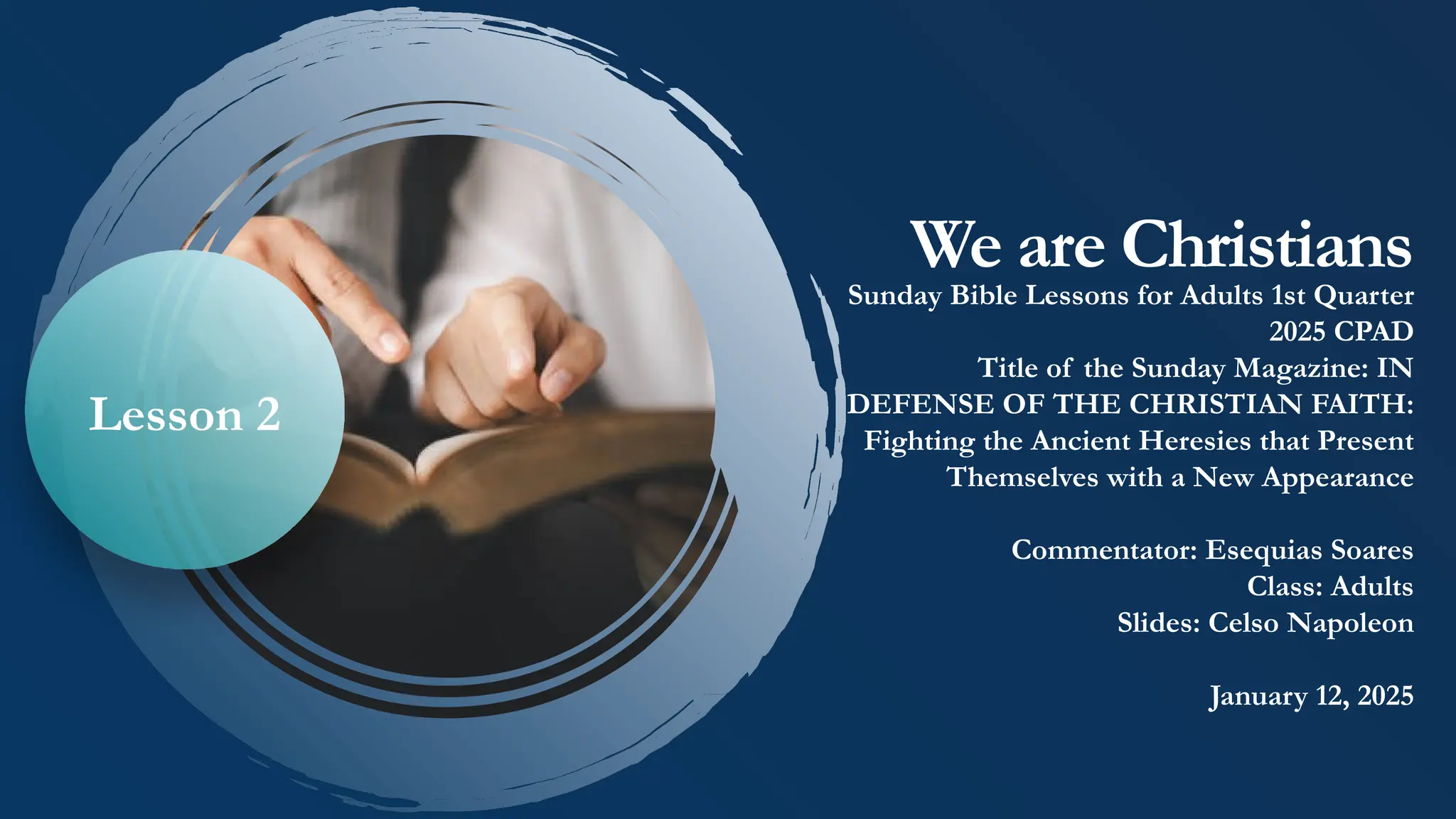 Lesson 2 – We Are Christians - Lesson 2.ppt