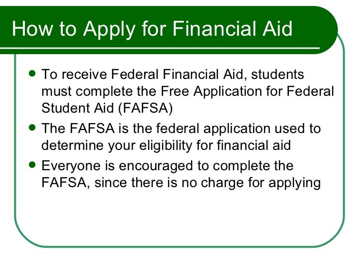 Lesson 3 Applying for Financial Aid