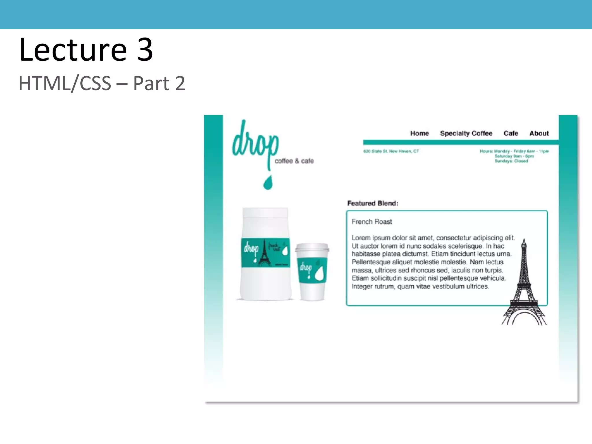 Lesson 3 - HTML & CSS Part 2 | PPT