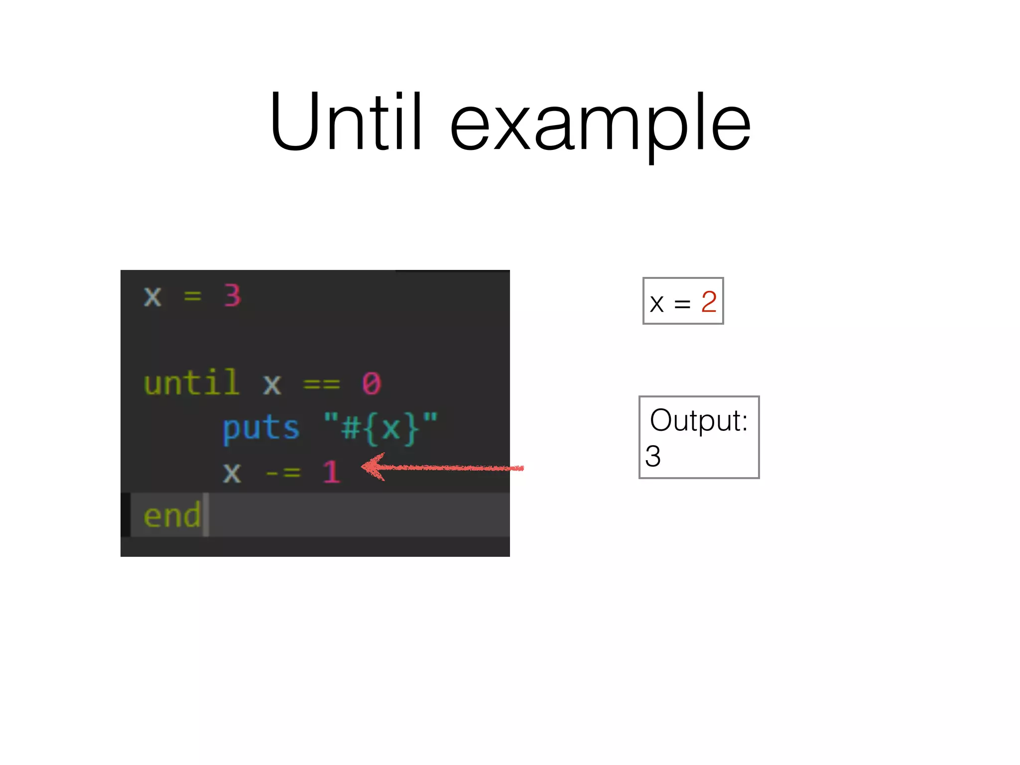Until example 
x = 2 
Output: 
3 
 