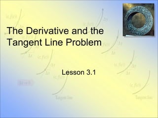 The Derivative and the Tangent Line Problem Lesson 3.1 