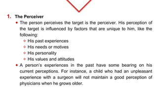 LEARNING, PERCEPTION AND ATTRIBUTION | PPTX