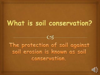 WHAT IS SOIL CONSERVATION SHORT ANSWER CLASS 5 visual data 6