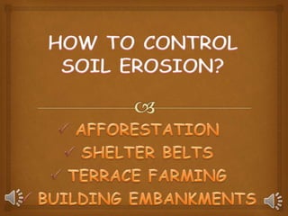 WHAT IS SOIL CONSERVATION SHORT ANSWER CLASS 5 visual data 7