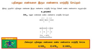 gjpdWk vz;fis ,Uk vz;zhf khw;wPL nra;jy;
,q;F Kjypy; gjpdWk vz;iz ,Uk vz;zhf khw;wPL nra;J gpd;dh; vz;k vz;fshf vOjg;gLk;.
cjhuzk;
23A16 vDk; vz;iz vz;k vz;zhf khw;wPL nra;jy;
nraw;ghL
gpd;tUk; gjpdWk vz;fis vz;k vz;fshf khw;wPL nra;f
1) 32016 2) A7B16 3) 10ED16
 