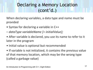 Lesson 3.2 data types for memory location | PDF