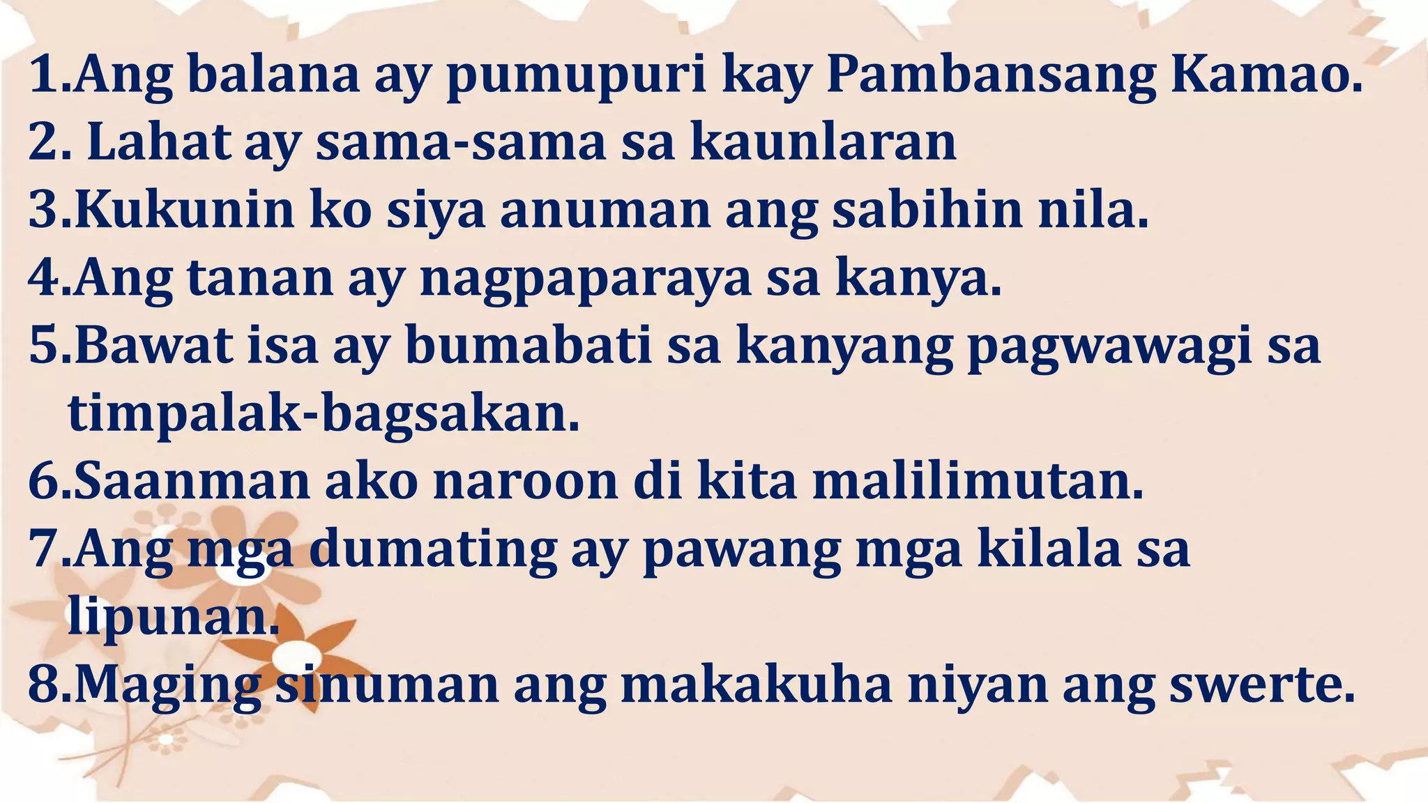 PANGHALIP PANAKLAW | PPTX