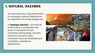 LESSON 3 - Basic Concept of Hazards - Disaster Readiness and Risk ...