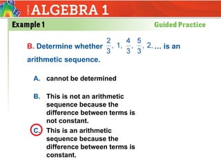 Comprehensive Guide to Arithmetic Sequences and Their Functions | PPT