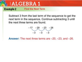 Sequence Function Math Comprehensive Guide to Arithmetic Sequences and Their Functions | PPT