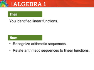 Understanding Arithmetic Sequences and Their Functions in Mathematics | PPT