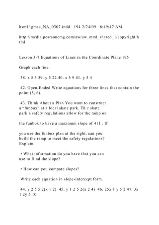 Lesson 3-7 Equations of Lines in the Coordinate Plane 189.docx