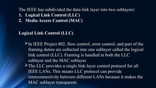 Physical Layer and Levels of addressing in Network | PPTX