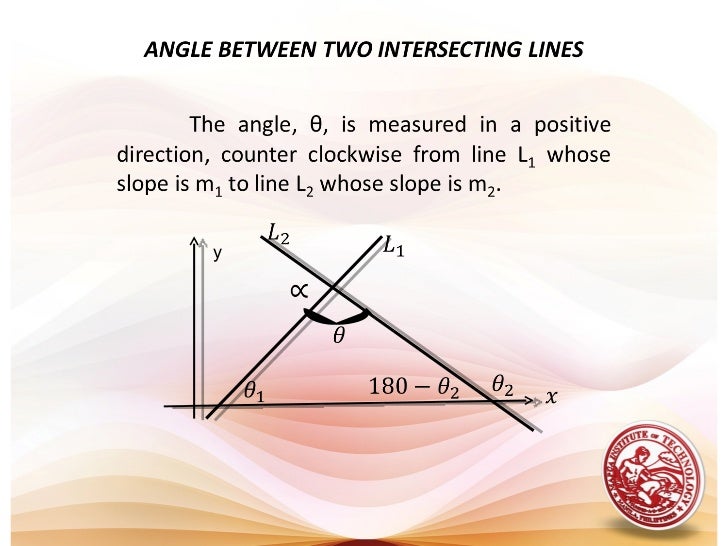 Lesson 3 angle between two intersecting lines