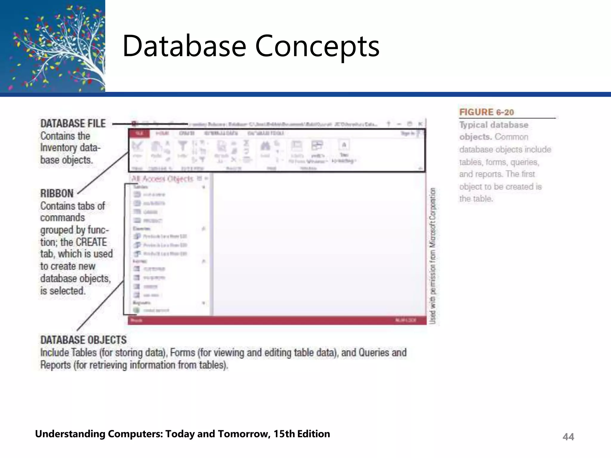 Database Concepts
Understanding Computers: Today and Tomorrow, 15th Edition 44
 