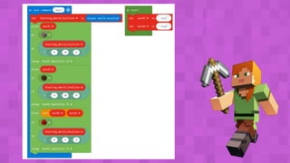 Lesson 3 -  Coding with Minecraft -  Variables.pptx