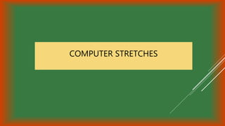 Lesson 3 computers and your health | PPTX