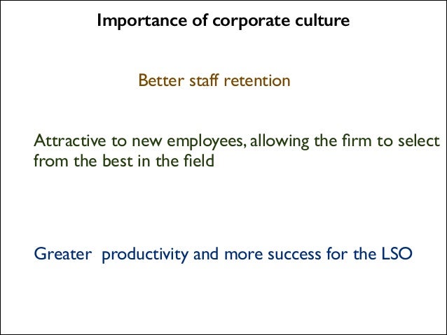 importance of corporate culture