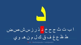 ‫ا‬‫ب‬‫ت‬‫ث‬‫ج‬‫ح‬‫خ‬‫د‬‫ذ‬‫ر‬‫ز‬‫س‬‫ص‬‫ض‬
‫ط‬‫ظ‬‫ع‬‫غ‬‫ف‬‫ق‬‫ك‬‫ل‬‫م‬‫ن‬
‫ش‬
‫هـ‬‫و‬‫ي‬
 