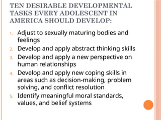 LESSON 3 - Developmental Stages in Middle-and-late-adolescence ...