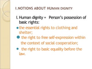 Lesson 3 - dignity of the human person.pptxDigninity of Human Work. | PPTX