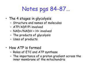 Lesson 3 glycolysis and atp synthesis | PPT