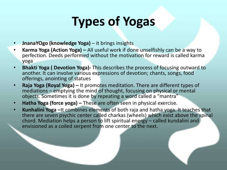four types of yoga hinduism