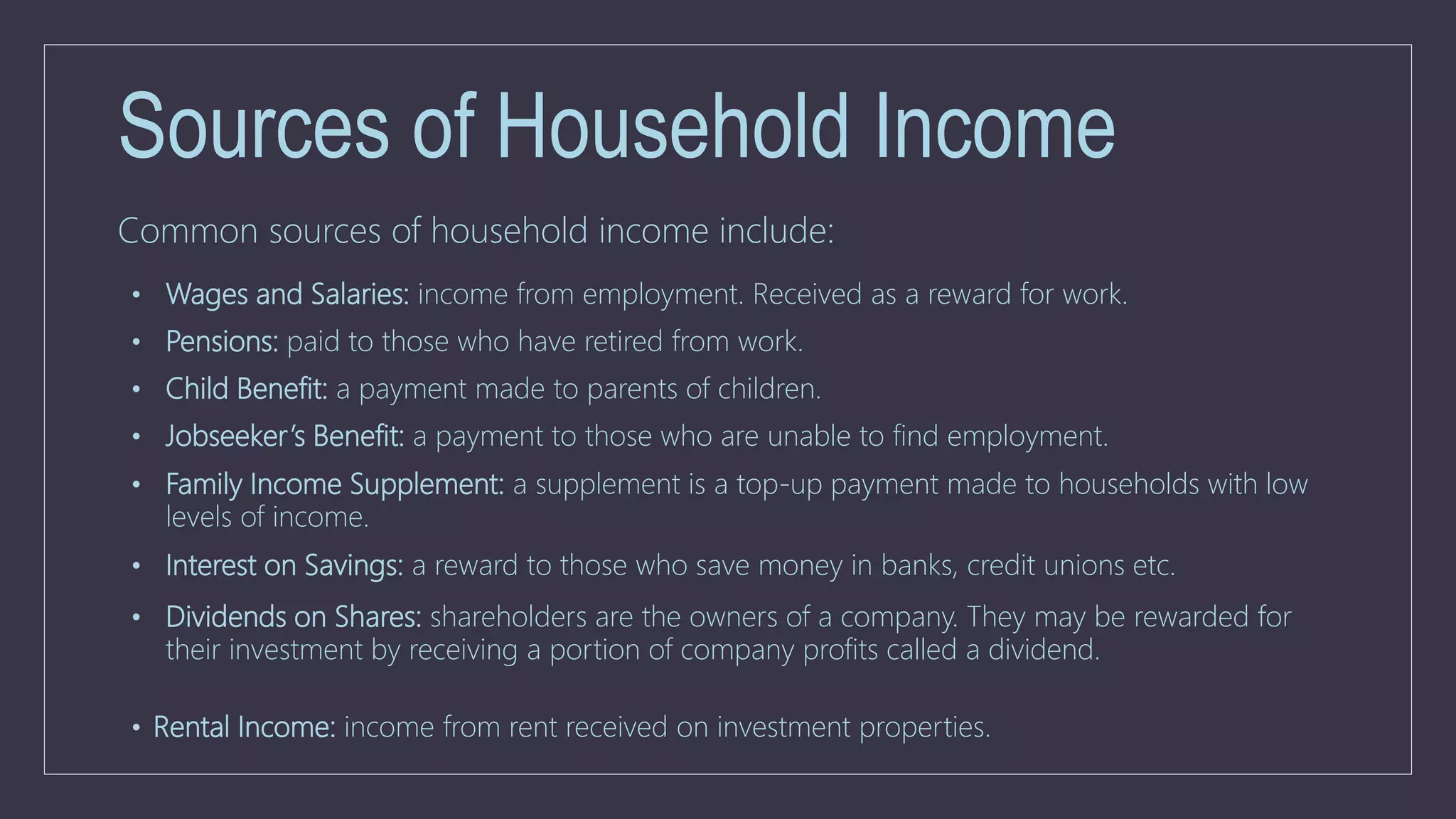 Lesson 3 Household Income | PPTX