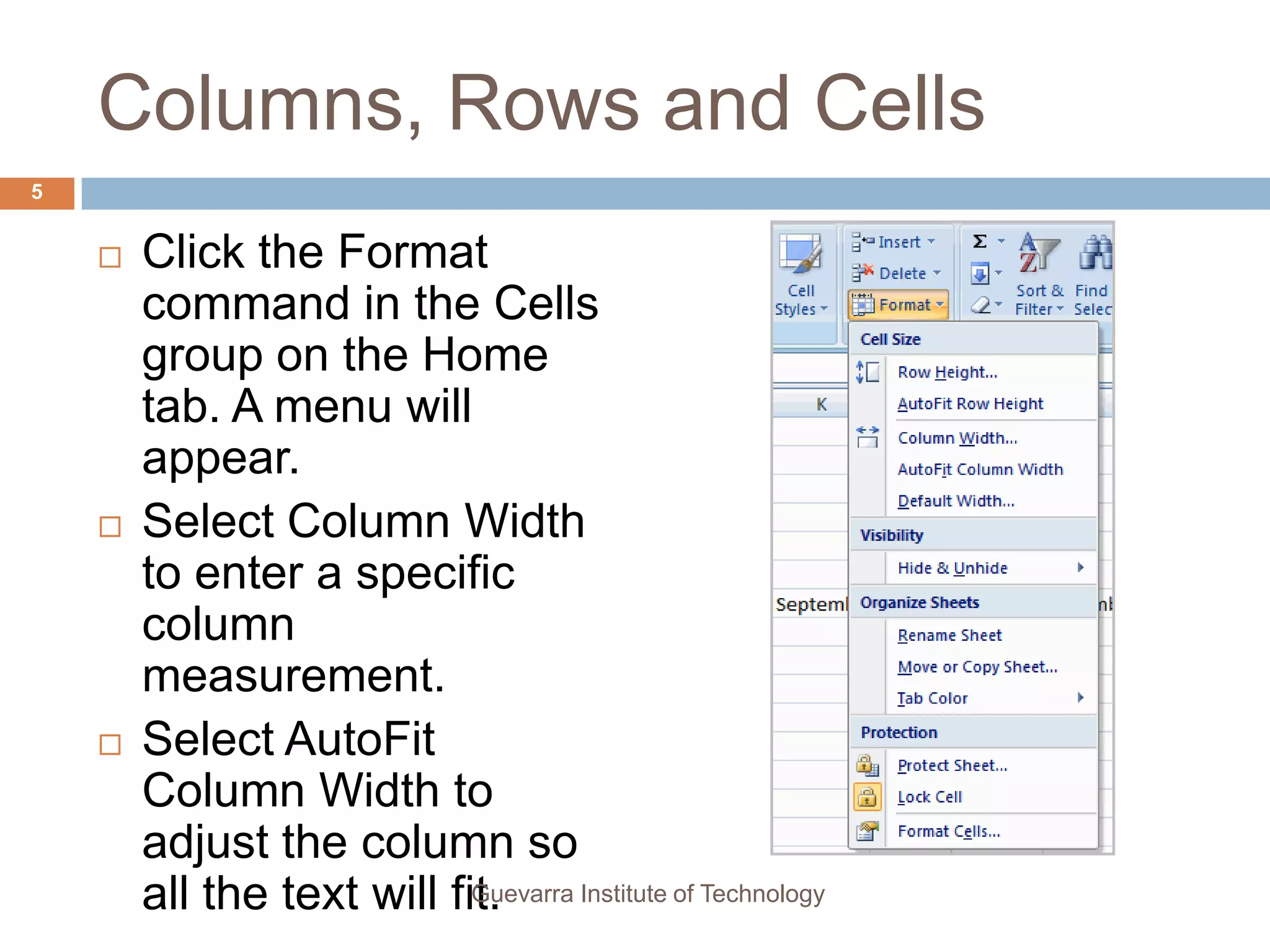 Lesson3 modifying columns, rows and cells | PPT | Free Download