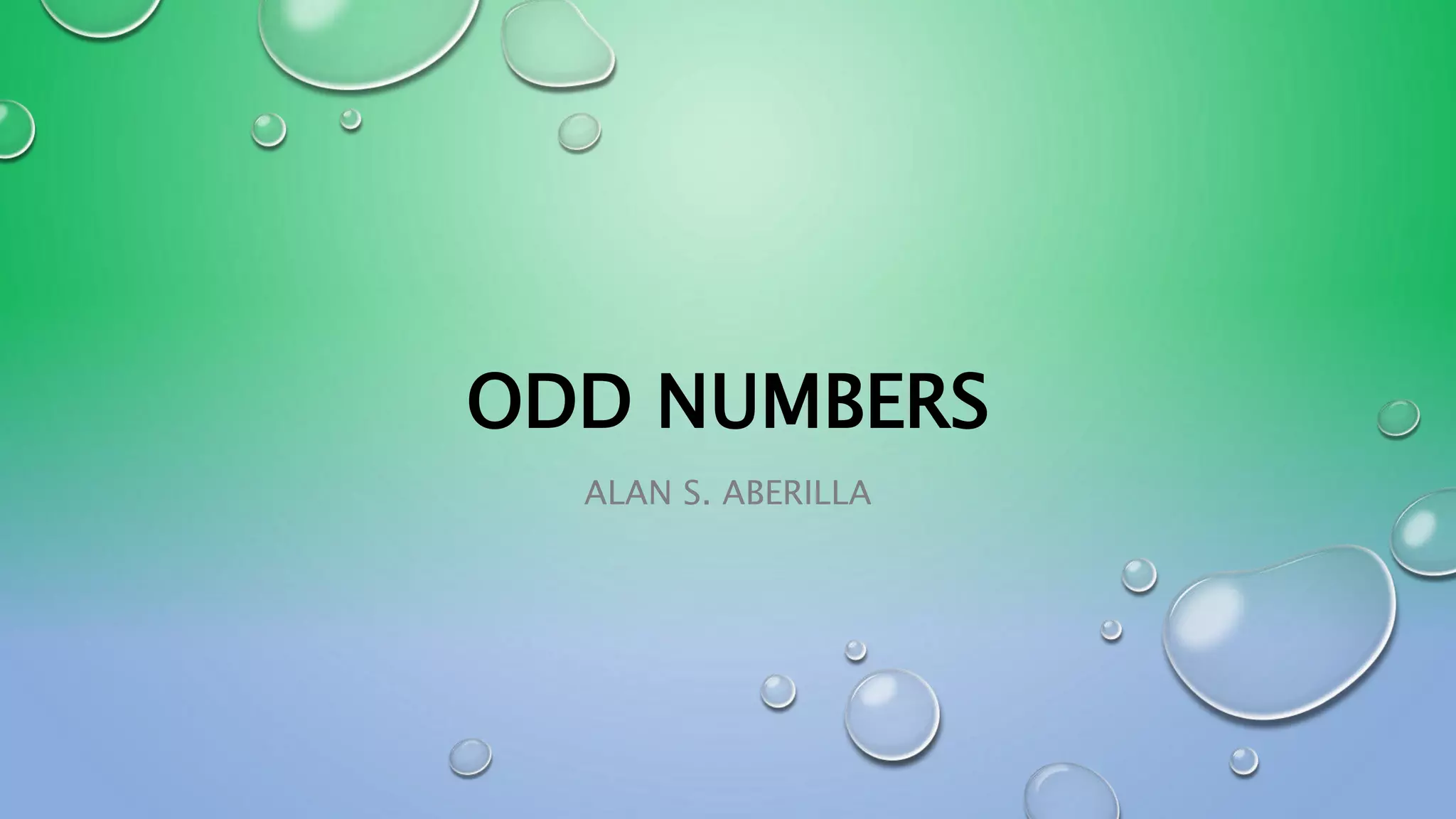 Lesson 3 odd numbers | PPT