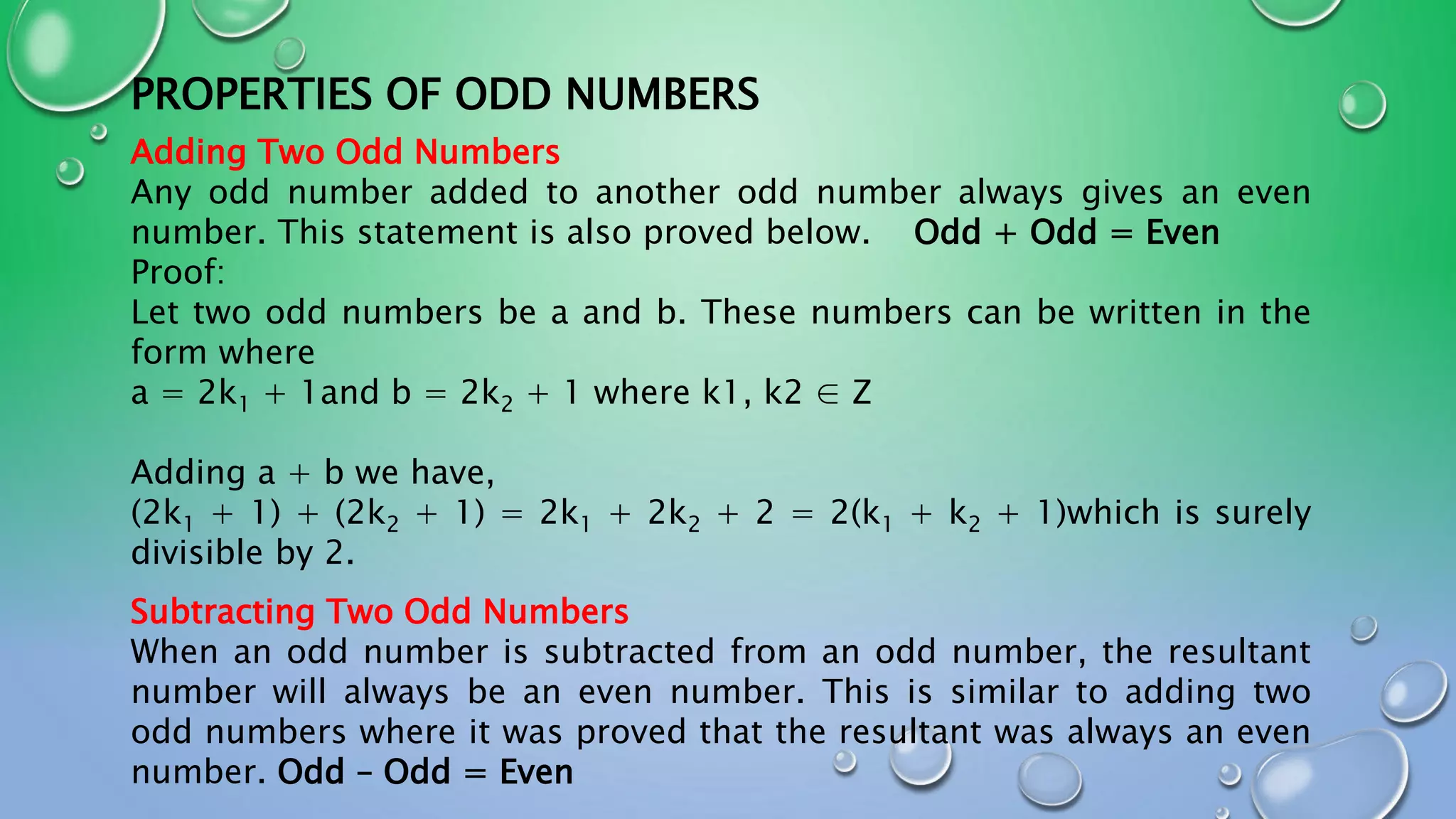 Lesson 3 odd numbers | PPT