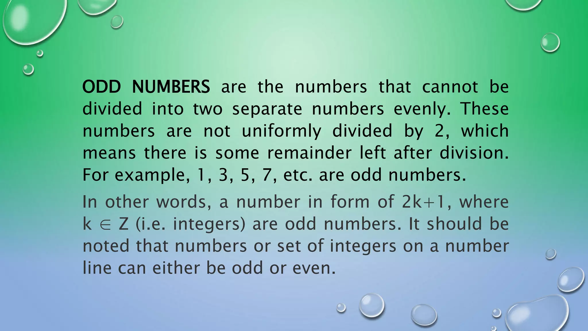 Lesson 3 odd numbers | PPTX
