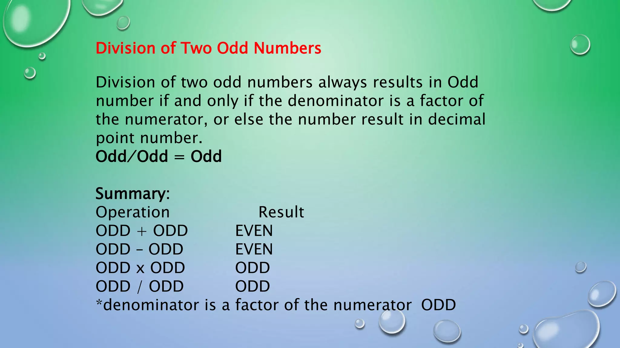 Lesson 3 odd numbers | PPTX