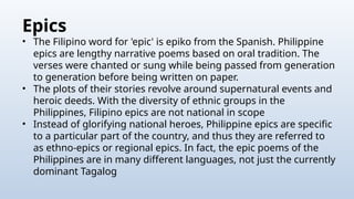 Epic Language LESSON 3-ORAL-LORE-PRE-COLONIAL-LITERATURE.pptx