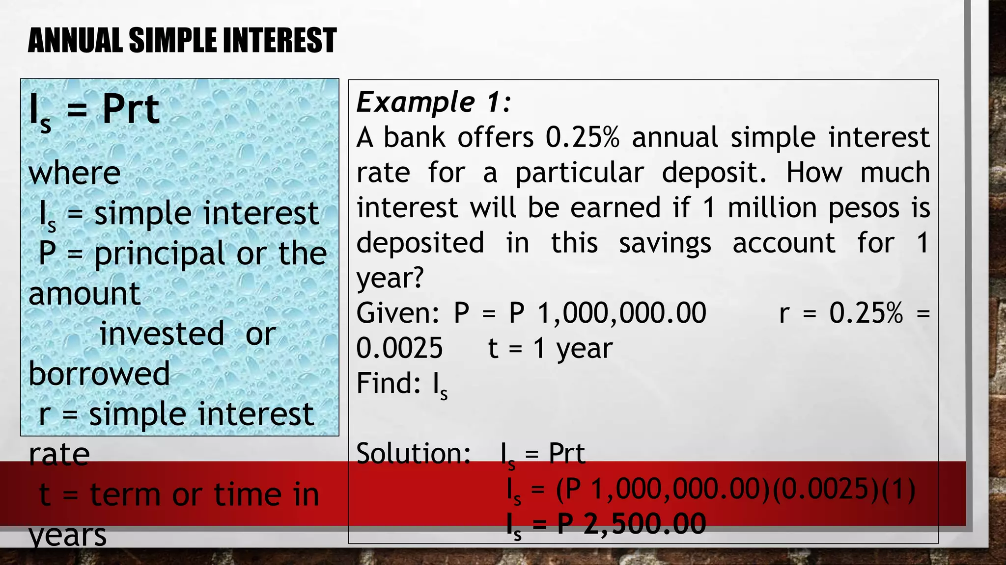 Lesson 3 simple interest | PPT