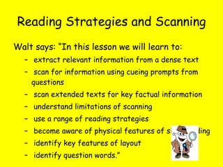 Spooky Scotland: Skimming and Scanning Task (teacher made)