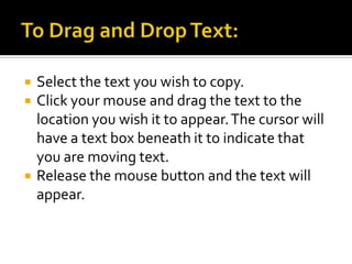 Lesson 3   text basics ( powerpoint)