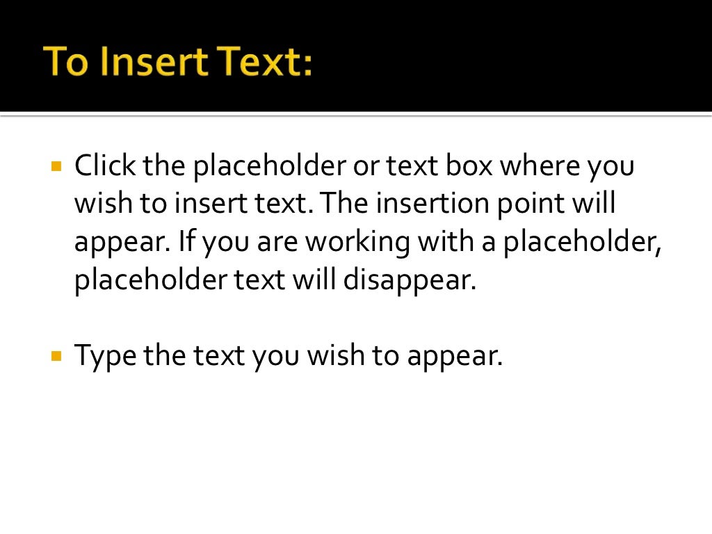 Lesson 3 text basics ( powerpoint)